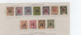 St Pierre Et Miquelon 1912 -  Set Complete SG96A-106A - VFU Cat £80 SG2015 - Oblitérés