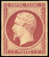 * 18 - 1F. Carmin. Très Frais. SUP. RR. - 1853-1860 Napoleon III