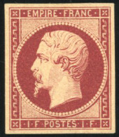 * 18 - 1F. Carmin. Très Grande Fraîcheur. TB. - 1853-1860 Napoleon III