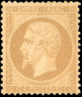 (*) 21 - 10c. Bistre. B. - 1862 Napoleon III