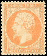 ** 23 - 40c. Orange. Centrage Parfait. SUP. - 1862 Napoléon III