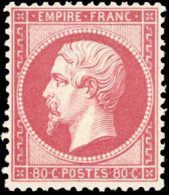 * 24 - 80c. Rose. Centrage Exceptionnel. Grande Fraîcheur. SUP. - 1862 Napoleon III