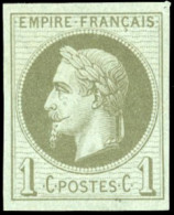 * 25c - 1c. Vert-bronze. ND. Impression Fine De Rothschild. SUP. - 1863-1870 Napoléon III Con Laureles