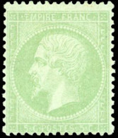 * 35 - 5c. Vert Pâle S/bleu. Très Frais. TB. - 1863-1870 Napoléon III Lauré