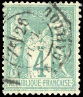 Obl. 63 - 4c. Vert. Obl. TB. - 1876-1878 Sage (Type I)