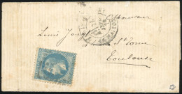 Obl. 29 - LA VILLE DE FLORENCE. 20c. Lauré Obl. étoile S/lettre Frappée Du CàD De PARIS - LA MAISON BLANCHE Du 24 Septem - Krieg 1870