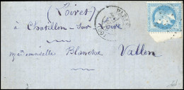 Obl. 29 - Courrier Retardé LA VILLE DE FLORENCE. 20c. Laurés Obl. S/lettre Frappée Du CàD De PARIS (60) Du 23 Septembre  - Guerra De 1870
