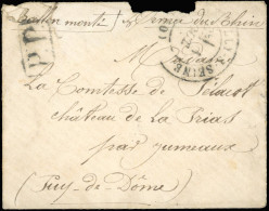 Obl. L'ARMAND BARBES. Lettre Manuscrite Avec En-tête De L'Armée Du Rhin Frappée Du CàD De NEUILLY-SUR-SEINE Du 1er Octob - Guerre De 1870