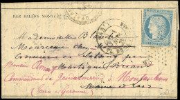 Obl. 37 - LE FULTON. 20c. Siège Obl. étoile 1 S/Gazette Des Absents N°2 Frappée Du CàD Du 1er Novembre 1870 à Destinatio - War 1870