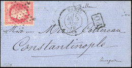 Obl. 32 - LA VILLE DE CHATEAUDUN. 80c. Lauré Obl. étoile S/lettre Frappée Du CàD De PARIS Du 5 Novembre 1870 à Destinati - Oorlog 1870