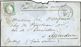 Obl. 37 - LE GENERAL UHRICH. 20c. Siège Obl. Cachet Rouge De PARIS (SC) Du 14 Novembre 1870 S/lettre à Destination D'ISS - Oorlog 1870