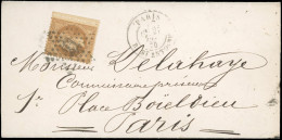 Obl. 28B - 10c. Bistre, Type II, Petit BdeF, S/lettre Locale Frappée Du CàD De PARIS - R. ST-ANTOINE Du 27 Décembre 1870 - War 1870