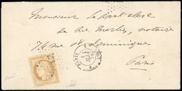 Obl. 36 - 10c. Siège Obl. étoile 21 S/lettre Locale Frappée Du CàD De PARIS 4 (60) Du 1er Mai 1871. Emploi Exceptionnel  - Oorlog 1870
