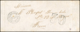 Obl. Lettre Avec Taxe Au Tampon 30, Frappée Du Cachet CORPS EXP. D'ITALIE * 2E DIVISION Du 26 Décembre 1865 à Destinatio - 1849-1876: Periodo Clásico