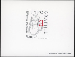 (*) 2407 - Epreuve De Luxe. 5F. La Typographie. SUP. - Andere & Zonder Classificatie