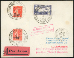 Obl. 6c - 1F.50 Outremer, Perforé ''EIPA'' Obl. S/lettre Frappée Du Grand CàD De L'exposition Du 12 Novembre 1930 à Dest - Other & Unclassified