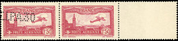 ** 6d - 1F.50 Carmin Perforé E.I.P.A.30 Tenant à Non Perforé. Paire. SUP. - Altri & Non Classificati