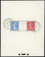 Obl. 2 - Bloc Exposition De Strasbourg. Obl. Cachet De L'exposition Du 6 Juin 1927. Gomme Intacte. SUP. - Other & Unclassified