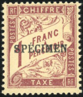 ** 10-CI1 - Série Taxe. 21 Pièces. Surch. ''SPECIMEN'' & ''ANNULE''. TB. - Cursussen