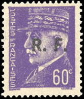 ** 1 - BORDEAUX. 60c. Pétain Violet. SUP. - Bevrijding