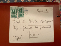 PER RODI-EGEO - BUSTA DA ROMA A ATTILIO BAZZANI CAPO GABINETTO GOVERNO RODI - EGEO DEL7/6/38 - Italian Eastern Africa