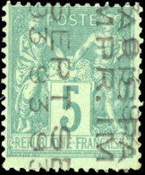 (*) 15a - 5c. Vert. Surcharge Sur 4 Lignes, Sans Quantième. SEPTEMBRE 93. B. - Andere & Zonder Classificatie