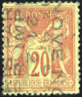 (*) 18 - 20c. Brique S/vert. ''21'' Renversé, ''NOVEMBRE'' Et ''93'' Intervertis Et Inversée. TB. R. - Otros & Sin Clasificación