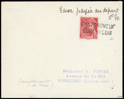 Obl. TAXE - AFFRANCHISSEMENT EXCEPTIONNEL. 1940. La France Envahie. Lettre Affranchie à L'aide Du 30c. Mercure Frappée D - Otros & Sin Clasificación