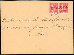 Obl. TAXE - AFFRANCHISSEMENT EXCEPTIONNEL. 1940. La France Envahie. Lettre Affranchie à L'aide De La Paire Du 50c. Type  - Andere & Zonder Classificatie