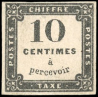 (*) 1 - 10c. Noir. Lithographique. Gomme Très Diminuée. SUP. - Autres & Non Classés