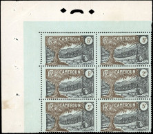 ** 130b - 5F. Noir Et Brun S/azuré Se Tenant à 2F. Noir Et Brun S/azuré Dans Bloc De 6. Coin De Feuille Avec Perforation - Sonstige & Ohne Zuordnung