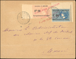 Obl. Affranchissement Fiscaux MADAGASCAR 0.05F. Et 0.20F. S/lettre Locale Avec Griffe Rouge ''GRANDE COMORE AFFRANCHI AI - Andere & Zonder Classificatie