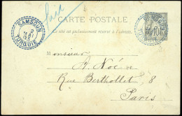 Obl. 89 - 10c. Gris Obl. S/colis Postaux Frappée Du CàD De SAMSOUN - TURQUIE Du 2 Mai 1893 à Destination De PARIS. SUP. - Other & Unclassified