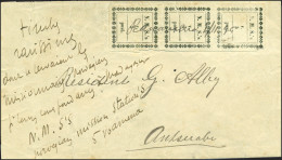 Obl. 1 - Bande De 3 Du N° MI 1 Du Catalogue FACIT, Obl. Plume Du 1er Novembre 1894 S/lettre à Destination D'ANTSIRABE. S - Other & Unclassified