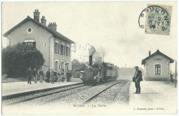 BRULON (72) - La Gare. F. Chapelet, Phot., Brülon. - Brulon