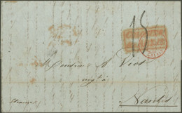 Obl. Lettre Manuscrite Frappée Du CàD ST-PIERRE - MARTINIQUE Du 13 Janvier 1851 Au Verso à Destination De NANTES. TB. - Other & Unclassified