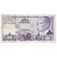 Billet, Turquie, 1000 Lira, L.1970 (1986), KM:196, SUP - Turquie