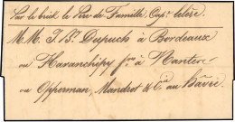 Obl. Lettre Manuscrite De ST-LOUIS Du 10 Juillet 1823 à Destination De BORDEAUX. SUP. - Autres & Non Classés