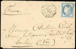 Obl. 23 - Timbre De Colonies Générales N°23. 25c. Bleu Obl. ''SNG'' S/lettre Frappée Du CàD ''CORR. D'ARMEES - ST-LOUIS' - Otros & Sin Clasificación