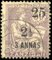 Obl. 65c - 25 Et 1/2 S/3a. S/30c. Violet. Sans C Après Le 25. Obl. TB. - Andere & Zonder Classificatie