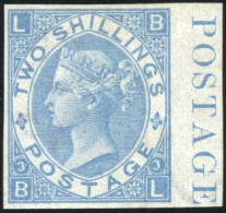 * SG#120 - 2 Shillings. Plate 3 ABNORMAL Imprimatur. Lettered B-L. Only 22 Stamps Were Removed From The Imprimatur Sheet - Sonstige & Ohne Zuordnung