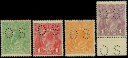 ** SG#O38/O42 - Official Stamps. Complet Set. 4 Valeurs. SUP. - Autres & Non Classés
