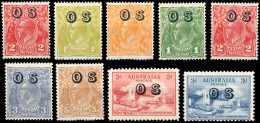* SG#O125/O126 - Official Stamps. + O128/O132 + O134/O135. 9 Values. VF. - Other & Unclassified