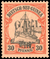 * SG#8a - 3d. On 30pf. Black And Orange. Variety ''1'' For ''I''. SUP. - Papouasie-Nouvelle-Guinée