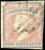 * SG#34 - 1sh. ''REGISTERED'' Rose-pink And Blue. VF. - Other & Unclassified