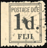 Obl. SG#D2 - Postage Due Stamps. 1d. Black. VF. - Fidschi-Inseln (...-1970)