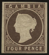* SG#1 - 4p. Brown. VF. - Gambia (...-1964)