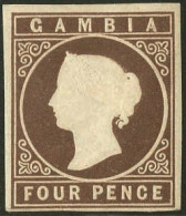 * SG#2 - 4p. Pale Brown. VF. - Gambia (...-1964)