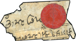 Obl. SG#S3 - 1/2a. Scarlet. ''SCINDE DAWK''. Part Of Cover. Partly Repainted Otherwise. SUP. - Fidji (...-1970)