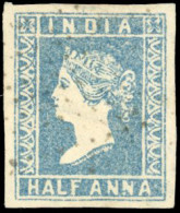 Obl. SG#5 - Half Anna, 1854. 4 Values ''Chignon Orné''. Some Retouch. SUP. - Fidschi-Inseln (...-1970)